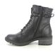 Jana Lace Up Boots - Black - 25267/43001 BARON ABI ZIP