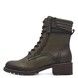 Jana Lace Up Boots - Olive Green - 25267/43722 BARON ABI ZIP