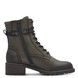 Jana Lace Up Boots - Olive Green - 25267/43722 BARON ABI ZIP