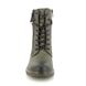 Jana Lace Up Boots - Olive Green - 25267/43722 BARON ABI ZIP