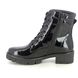 Jana Biker Boots - Black patent - 25263/43018 JENN DONO LACE