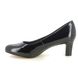 Jana Court Shoes - Black patent - 22472/41018 KALLADAEN WIDE