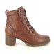 Jana Ankle Boots - Cognac tan - 25163/43305 LAVI LACE ZIP