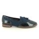 Jana Loafers - Navy Patent Suede - 74260/41805 TASSLE WIDE