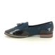 Jana Loafers - Navy Patent Suede - 74260/41805 TASSLE WIDE