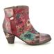 Laura Vita Heeled Boots - Red floral - SL1293/6U ALCIZEEO 06