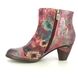 Laura Vita Heeled Boots - Red floral - SL1293/6U ALCIZEEO 06