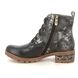 Laura Vita Lace Up Boots - Black floral - S0A0053/47B COCRAILO 47