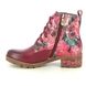 Laura Vita Lace Up Boots - Red floral - SOA0053/47B COCRAILO 47