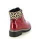 Lotus Lace Up Boots - Red patent - ULB383/84 CHARLESTON ZIP