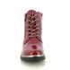 Lotus Lace Up Boots - Red patent - ULB383/84 CHARLESTON ZIP