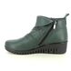 Lotus Wedge Boots - Green - ULB299/91 CORDELIA CERASO