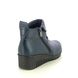 Lotus Wedge Boots - Navy leather - ULB299/71 CORDELIA CERASO