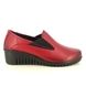 Lotus Wedge Shoes - Red leather - ULS527/80 DELMAR CERASO