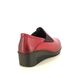 Lotus Wedge Shoes - Red leather - ULS527/80 DELMAR CERASO