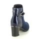 Lotus Heeled Boots - Navy - ULB401/70 EBONY GREEVE AUTUMN