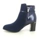 Lotus Heeled Boots - Navy - ULB401/70 EBONY GREEVE AUTUMN