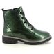 Lotus Biker Boots - Green Patent - ULB350/95 JOJO   DOCSY