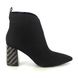 Lotus Heeled Boots - Black - ULB386/34 LORI    GLITZ