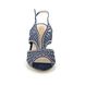 Lotus Heeled Sandals - Navy - ULS262/70 NATALIA AMELIA