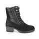 Lotus Lace Up Boots - Black leather - ULB265/31 OKLAHOMA CRAVE