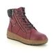 Lotus Lace Up Boots - Wine - ULB392/81 PENRITHE TEX