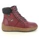 Lotus Lace Up Boots - Wine - ULB392/81 PENRITHE TEX