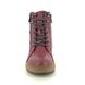 Lotus Lace Up Boots - Wine - ULB392/81 PENRITHE TEX