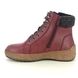 Lotus Lace Up Boots - Wine - ULB392/81 PENRITHE TEX