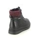 Lotus Lace Up Boots - Black Red - ULB387/38 SAUNDRA TEX