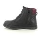 Lotus Lace Up Boots - Black Red - ULB387/38 SAUNDRA TEX