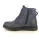 Lotus Lace Up Boots - Denim blue - ULB387/72 SAUNDRA TEX