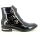 Lotus Heeled Boots - Black patent - ULB926/42 VALENCIA LAUREL