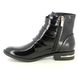 Lotus Heeled Boots - Black patent - ULB926/42 VALENCIA LAUREL