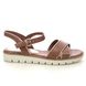 Marco Tozzi Flat Sandals - Tan - 28601/42/392 CENTO