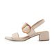 Marco Tozzi Heeled Sandals - Beige - 28202/44/404 HECHO  BUCKLE