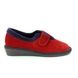 Nordikas Slippers - Red suede - 6348/4 NORVEL