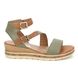 Remonte Wedge Sandals - Green - D3052-54 BOUSTRAP