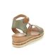 Remonte Wedge Sandals - Green - D3052-54 BOUSTRAP