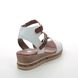 Remonte Gladiator Sandals - White nubuck - D3052-80 BOUSTRAP WEDGE