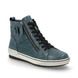 Remonte Hi Tops - Petrol leather - D0777-12 TANALOB TEX ZIP