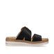 Remonte Slide Sandals - Black leather - D0Q51-00 BILY FLAT SLIDE