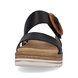 Remonte Slide Sandals - Black leather - D0Q51-00 BILY FLAT SLIDE