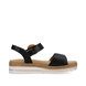 Remonte Flat Sandals - Black leather - D0Q52-00 BILY   FLATFORM