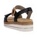 Remonte Flat Sandals - Black leather - D0Q52-00 BILY   FLATFORM