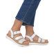 Remonte Wedge Sandals - White Silver - D0Q55-90 BILY 3 STRAP