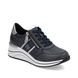 Remonte Trainers - Navy leather - D0T04-14 RANZIP WEDGE