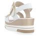 Remonte Wedge Sandals - White - D1P50-80 FLATFORM WEDGE