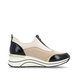 Remonte Trainers - Off White Black - D0T08-60 RANVIN LO WEDGE