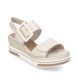 Remonte Wedge Sandals - Beige Light Gold - D1P50-91 FLATFORM WEDGE